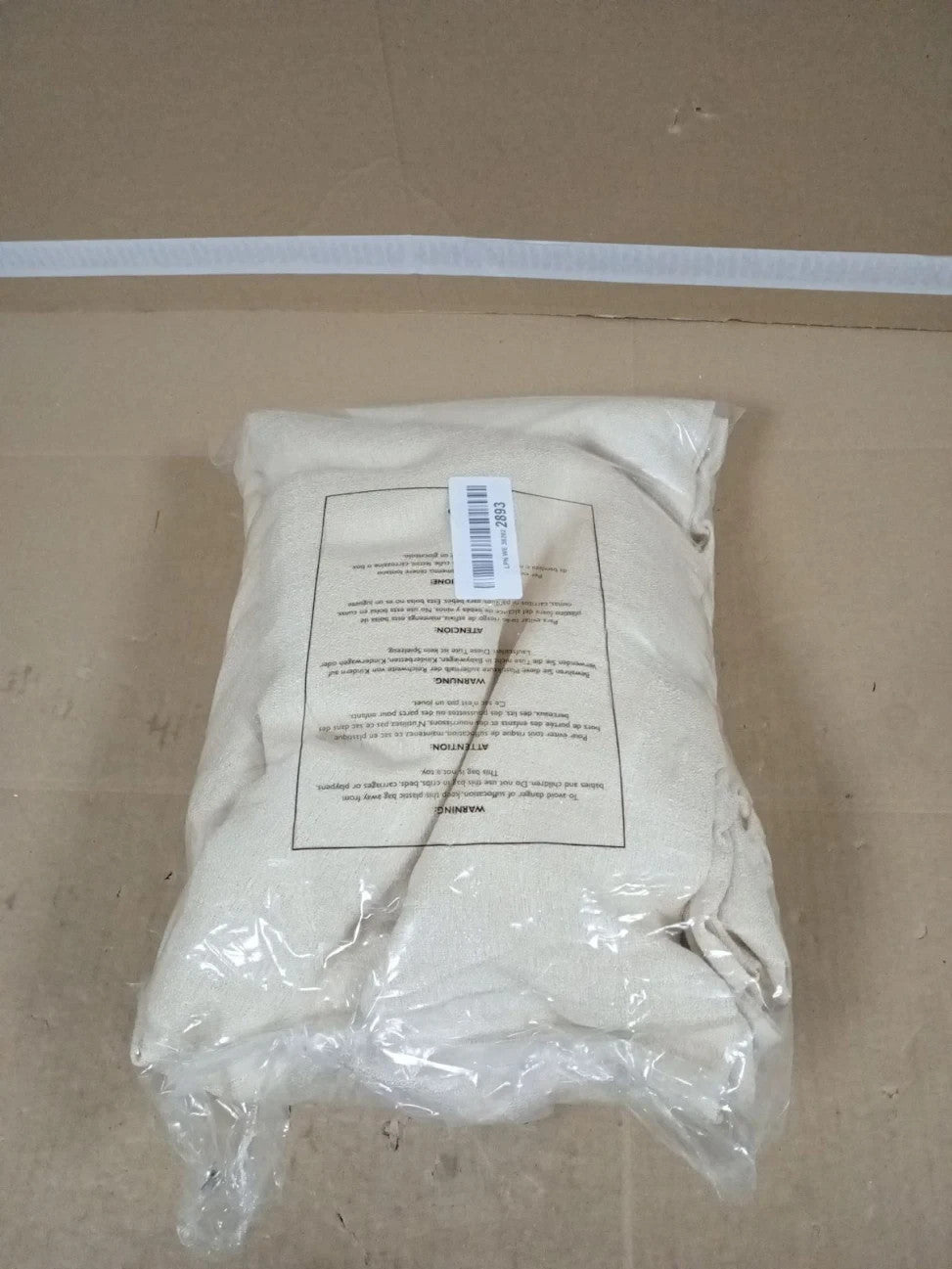 Melodieux 2 Panel Faux Linen Voile Net Curtains Semi Sheer Beige 55x89in New