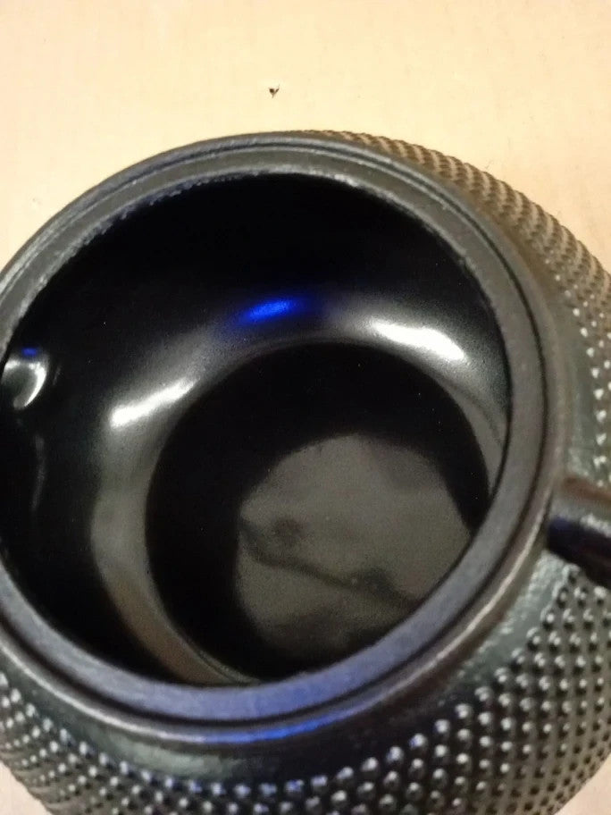 La Cafetiere Cast Iron Infuser Basket Teapot Three Cup 600ml Black New