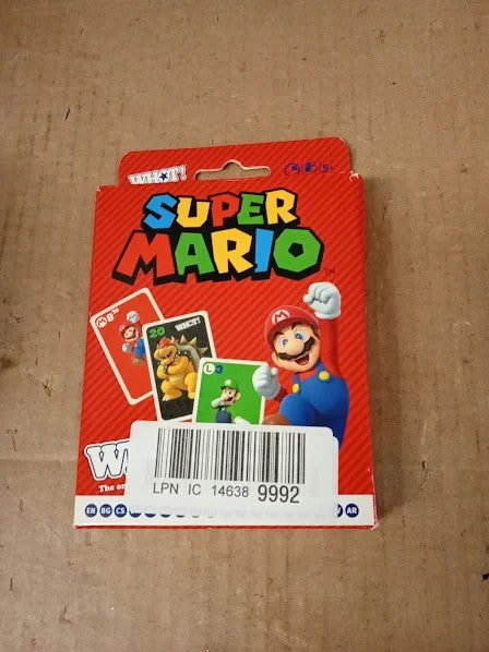 Waddingtons Number 1 Super Mario Whot Card Educational Travel Game 5+