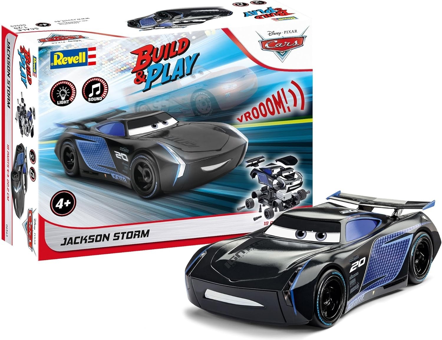 Revell 06563 Build & Play Jackson Storm Disney Authentic Lights & Sounds 4+ New