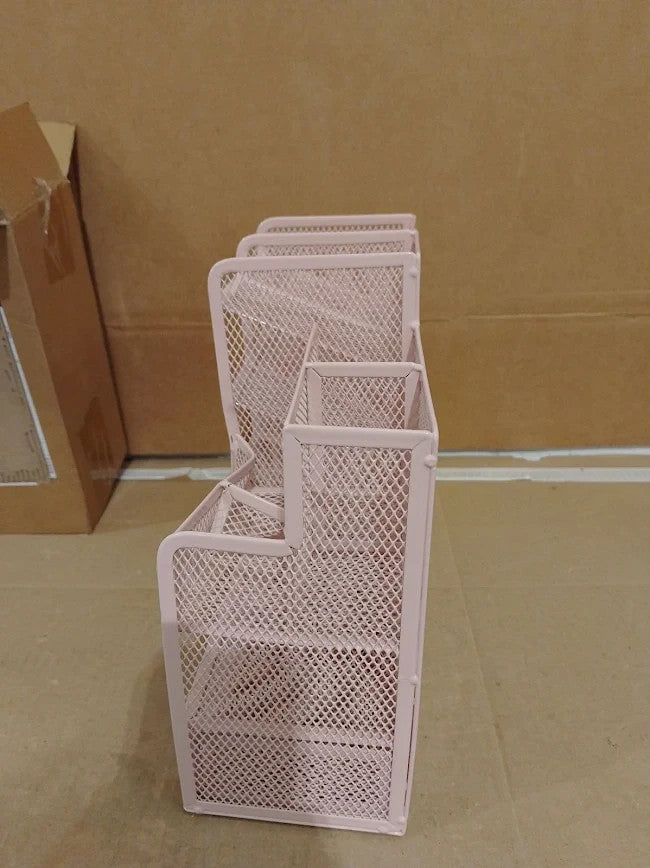 VITVITI Sturdy Mesh Desk Organiser Office Accessories Desk Stationery Pink