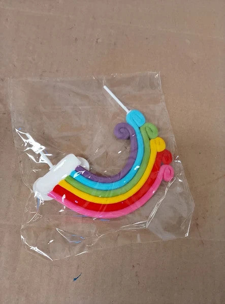 Osdue 21pcs Unicorn Cake Toppers Rainbow Party Decorations Kit 16x3.8cm New