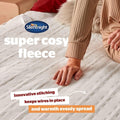 Silentnight Comfort Control Electric Blanket Double Bed Heated 135x120cm White