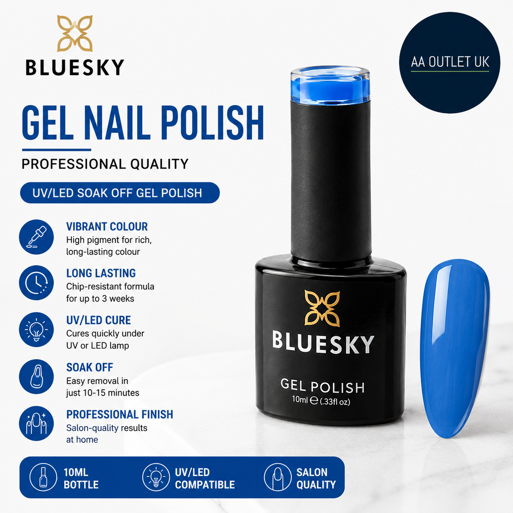 Bluesky Gel Nail Polish 10ml UV LED Soak Off Gel Varnish Long Lasting New