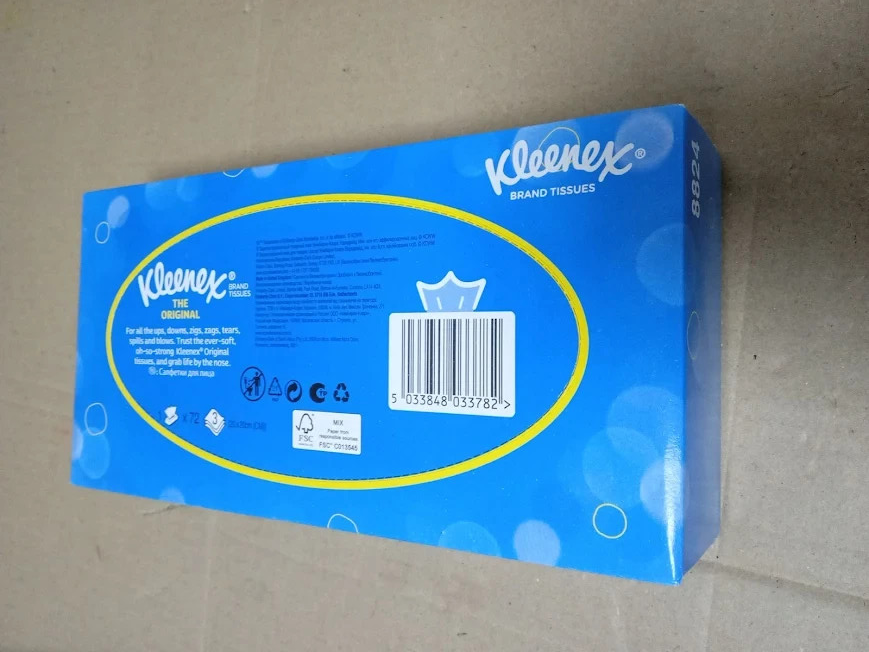 Kleenex Tissues Original Ultra Soft Single Box 72 Sheet 3 Ply New