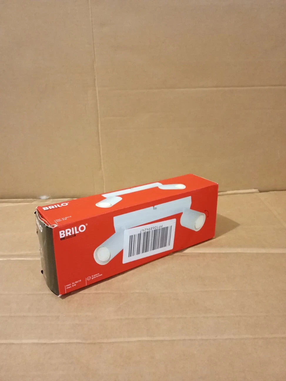 BRILONER LED Ceiling Spotbar 2x GU10 Max 9W Adjustable 25.5cm Metal White New