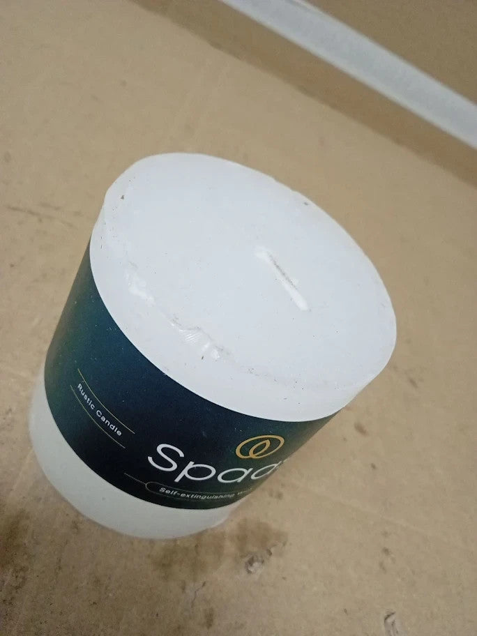 Spaas Rustic Pillar Candle 70/70mm Self Extinguishing Wick White