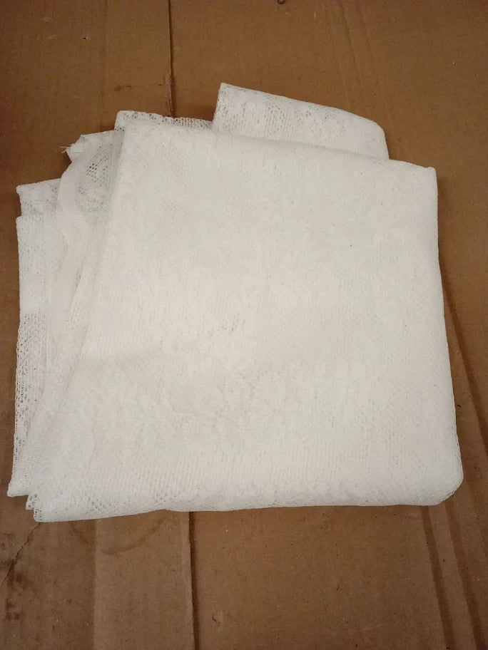 Nakihouse Lace Voile Curtain 72 Drop Net Light Filtering Window 52x72inc White