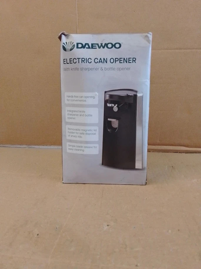 Daewoo Electric Tin Can Opener SDA2313 Multifunction Knife Sharpener Bottle Open