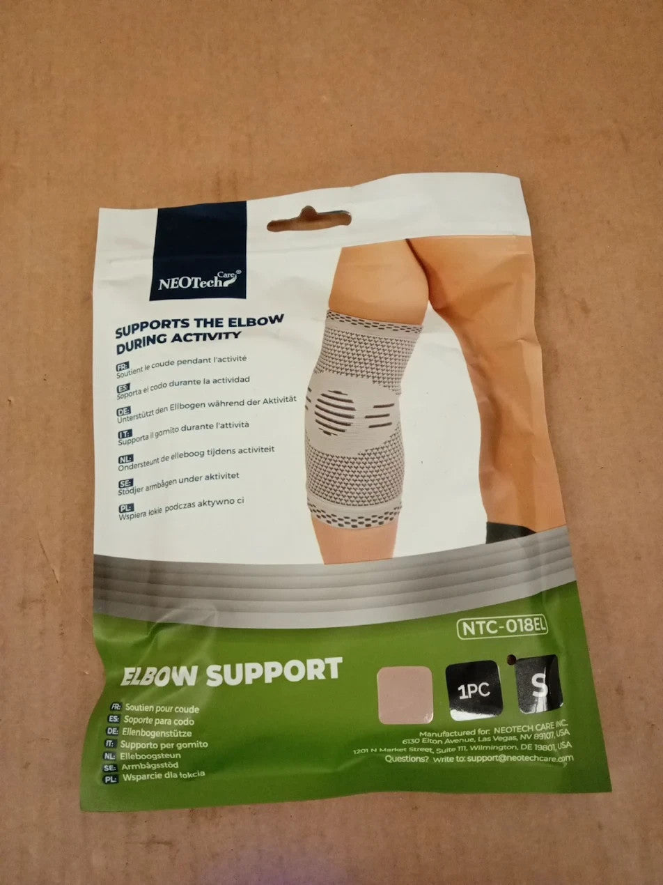 Neotech Care Elbow Support Sleeve Bamboo Fiber 3D Weaving Knitted Small New