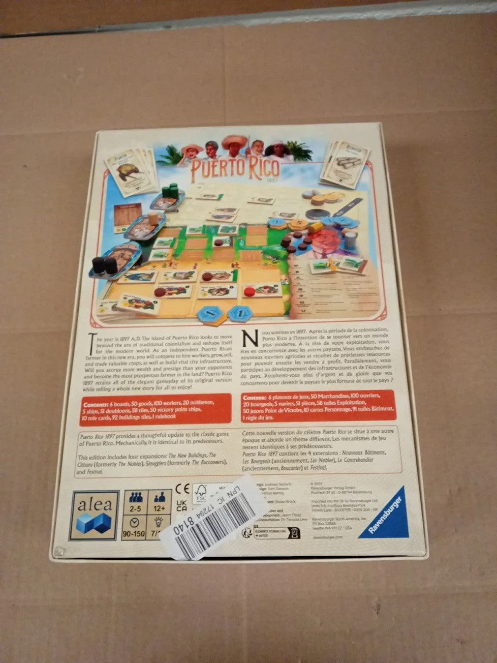 Ravensburger Alea Puerto Rico  Immersive Strategy Board Game Adults & Kids New