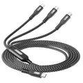 Amuvec 100W USB C Multi Charging Cable Total 100W Max 3in1 TypeC Fast Charge New