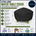 Extra Large Water Table Cover 420D Sand Pit Cover Waterproof Wind Resistant Sand