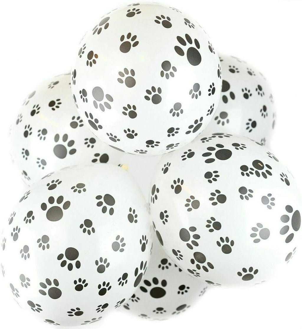 Happium 10pcs 12in Paw Printed Latex Balloons Kids Theme Birthday Party New