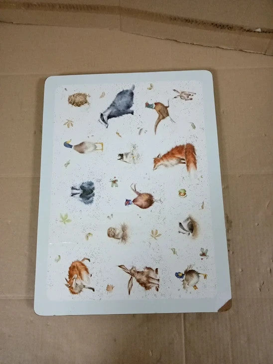 Wrendale Designs Set 4 Large Placemats Multi Coloured Durable Cork Board New