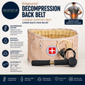 6xigouma Decompression Lower Back Belt Lumbar Support Belt Men Women