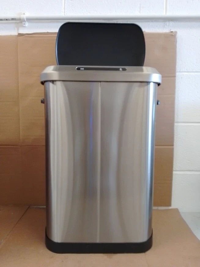 Habitat 50 Litre Brushed Stainless Steel Sensor Bin Automatic Kitchen Waste