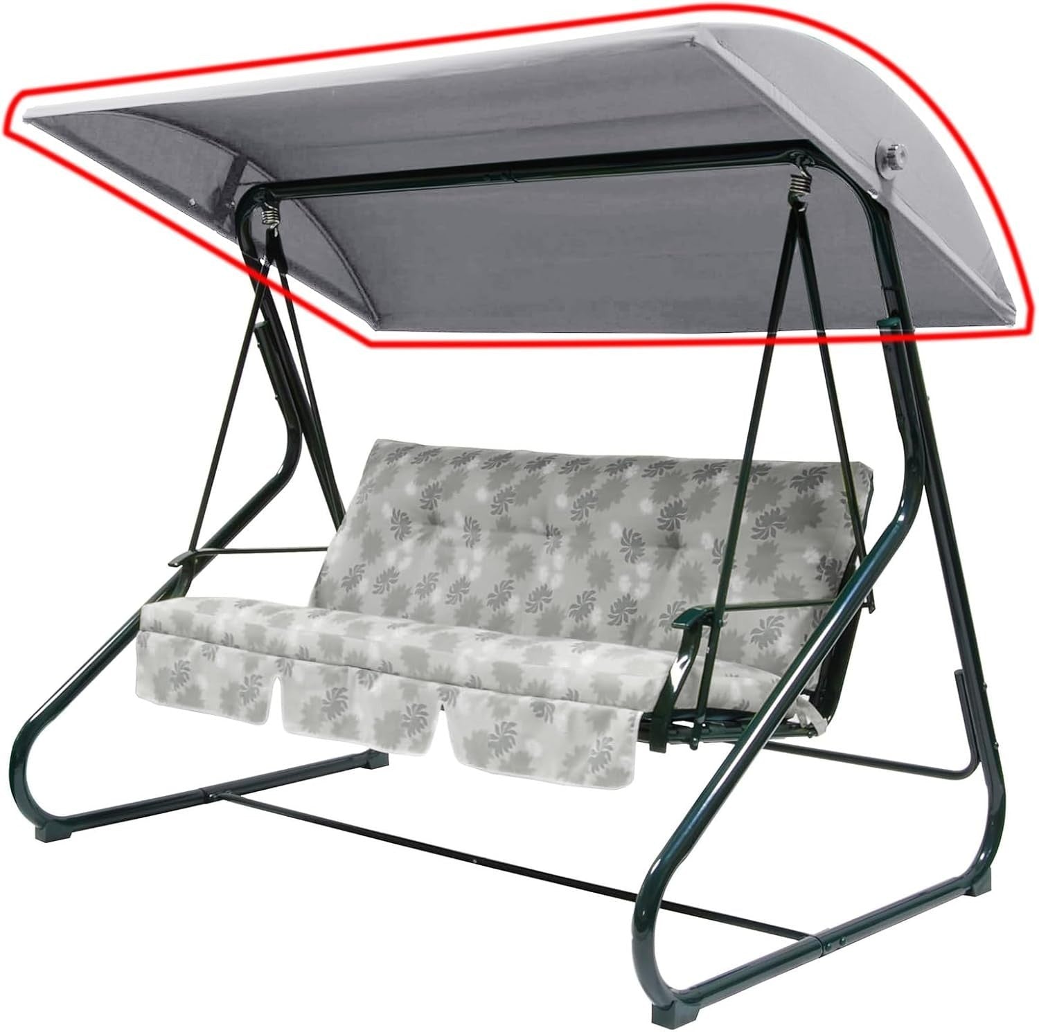 WingFly Replacement B&Q Colorado 3 Seater Garden Swing Hammock Canopy 204x117cm