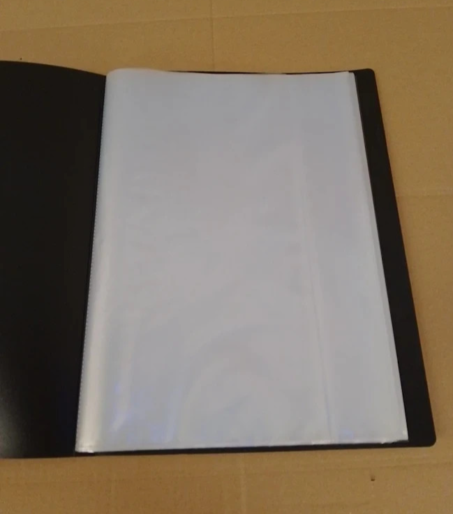 Exacompta 88401E A4 Display Book 40 Pocket PP Black Crystal Clear Wallet Folder