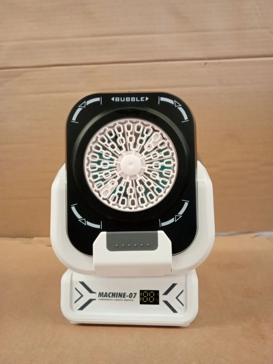 Belemar Upgraded Bubble Machine Remote Control Automatic Rotation & RGB Light