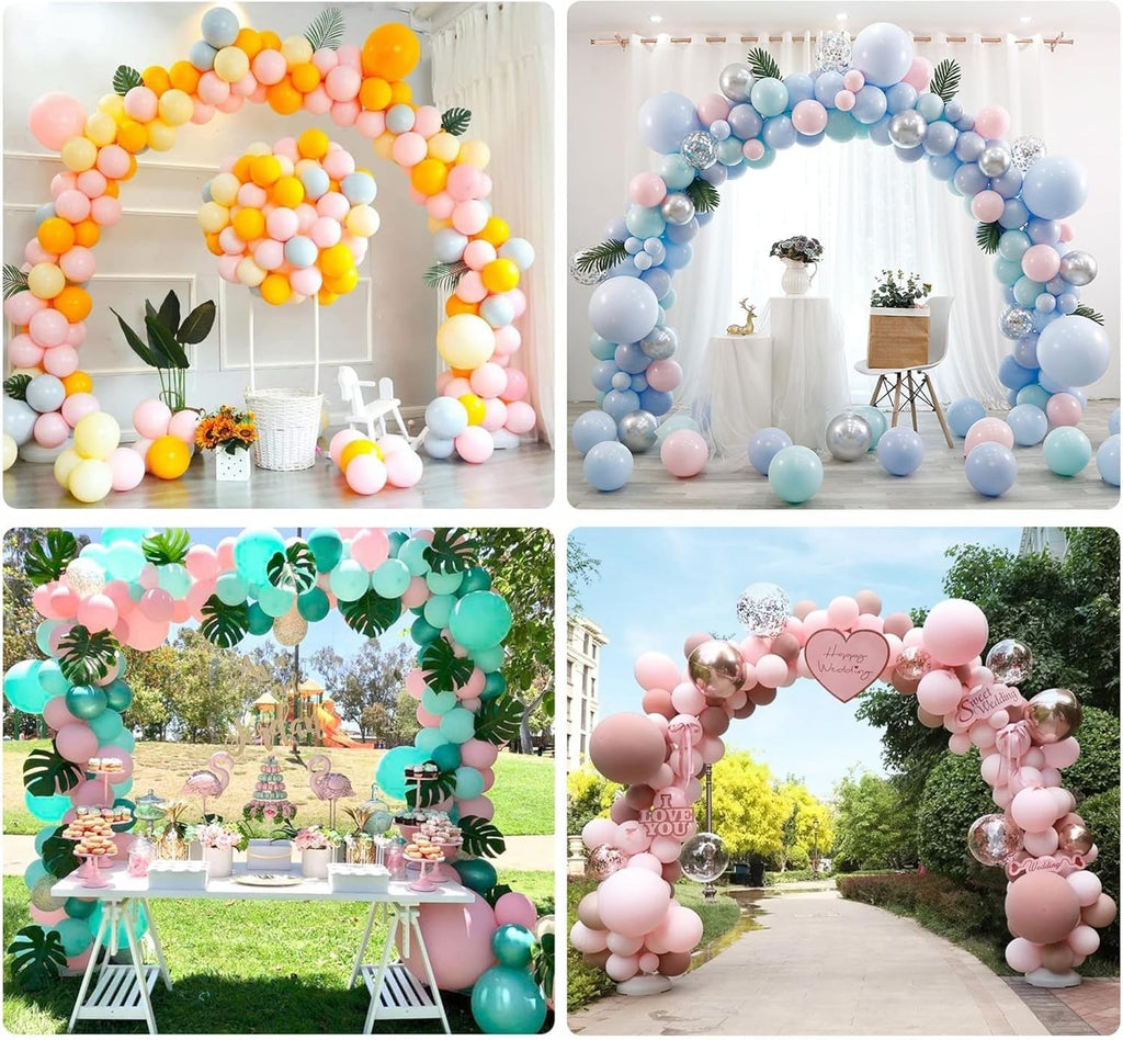 Muaeeok Balloon Kit 3m Wide High Adjustable Balloon Arch Frame 10-12in New