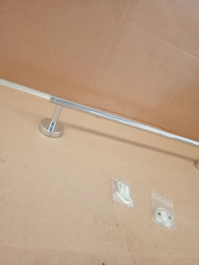 Habitat Wall Mounted Towel Rail Chrome 5.3x50x8cm New