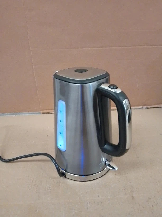 Russell Hobbs Luna Grey Stainless Steel 1.7L Cordless Electric Kettle Quiet Fast
