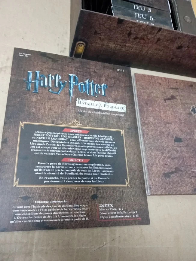 Asmodee USAopoly Harry Potter Hogwarts Battle Cooperative Deckbuilding 11+