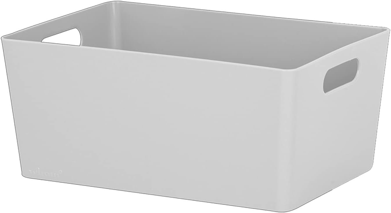 Niftii 4 Pack Plastic Baskets Sturdy Handles Lightweight Durable 5x17x11cm New