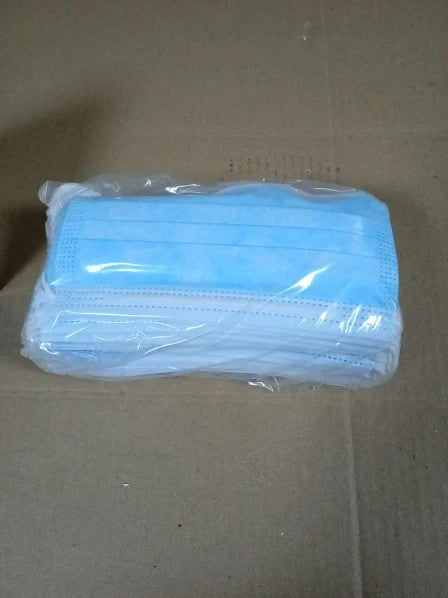 Type IIR Fluid Resistant Surgical Disposable Face Masks 3 Ply Pack 50 New
