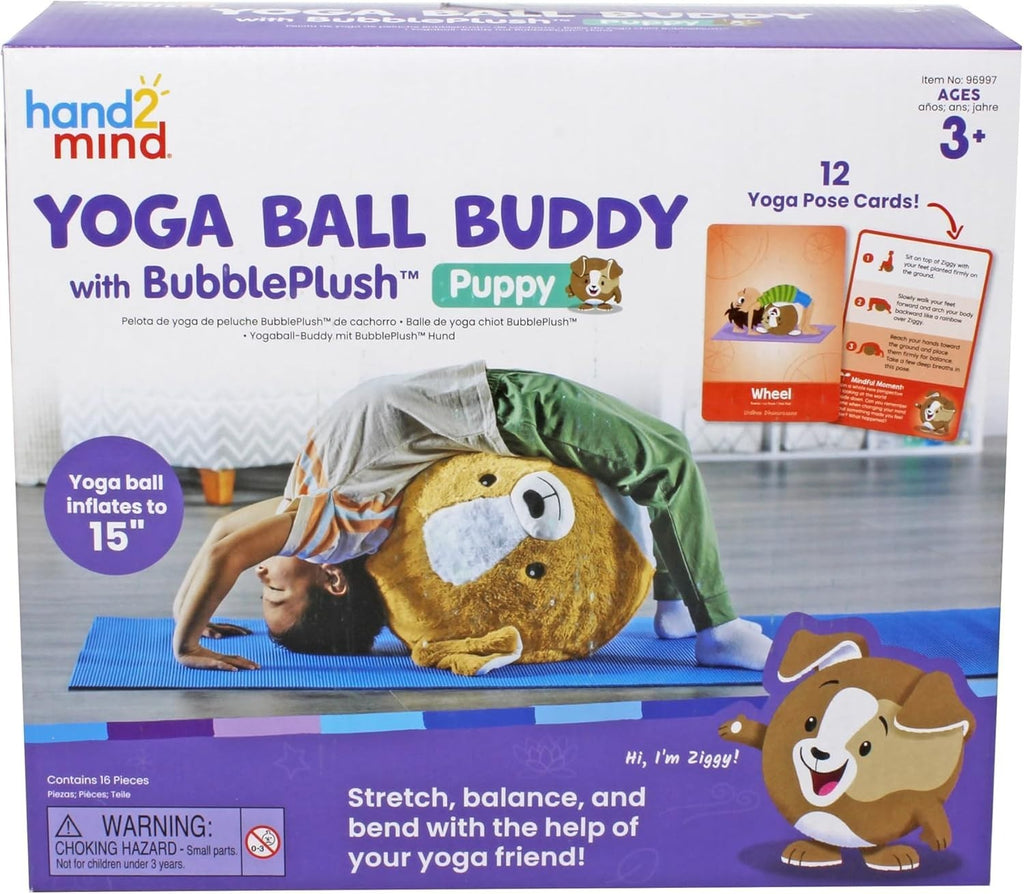Learning Resources Yoga Ball Buddy Bubble Plush Puppy Balance Flexibility 3+ New