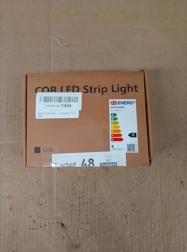 Berizdeep COB LED Strip 5m 480LEDs/M High Bright Dotless LED Tape Warm White