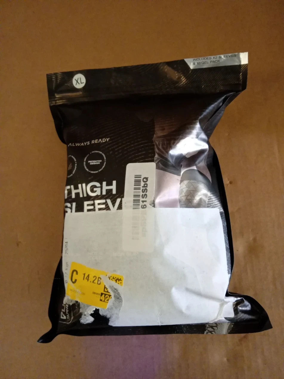 Always Ready Thigh Compression Support Sleeve 2 Per Pack Hot Cold Gel XL New