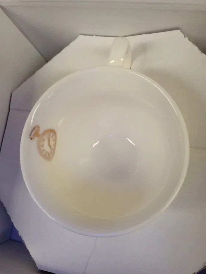 V&A Alice In Wonderland Espresso Cup And Saucer 100ml 4oz White