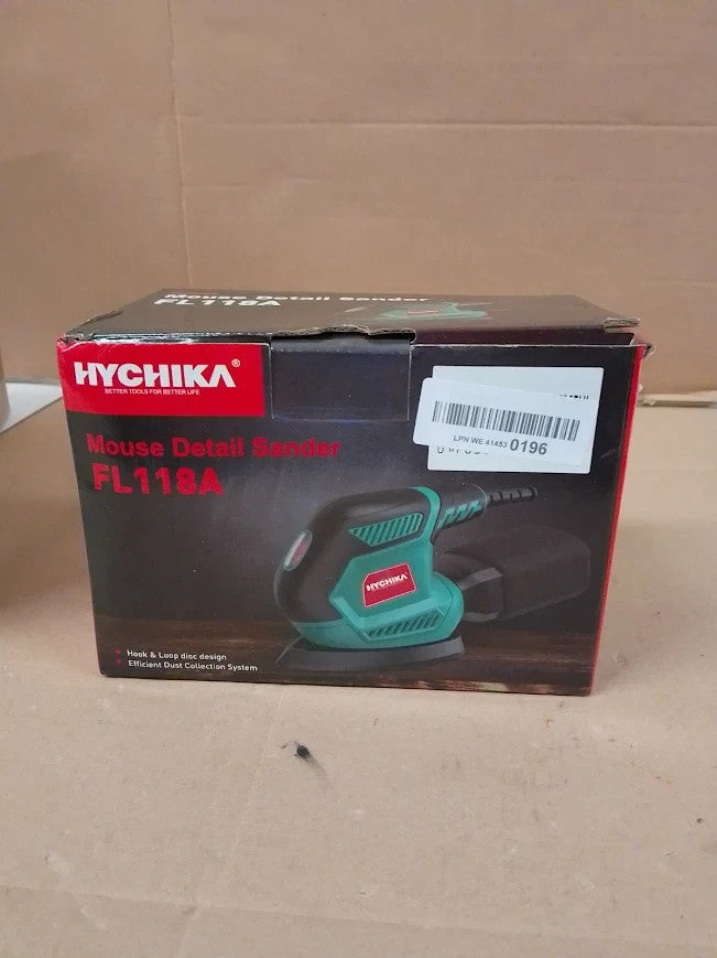 Hychika Sander Wood 200W Electric Sander Dust Collector Sandpapers 14000RPM