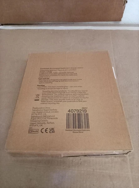 Argos Home Randolph 1W LED Bathroom Shaver Mirror 29.5x43.5x4cm New