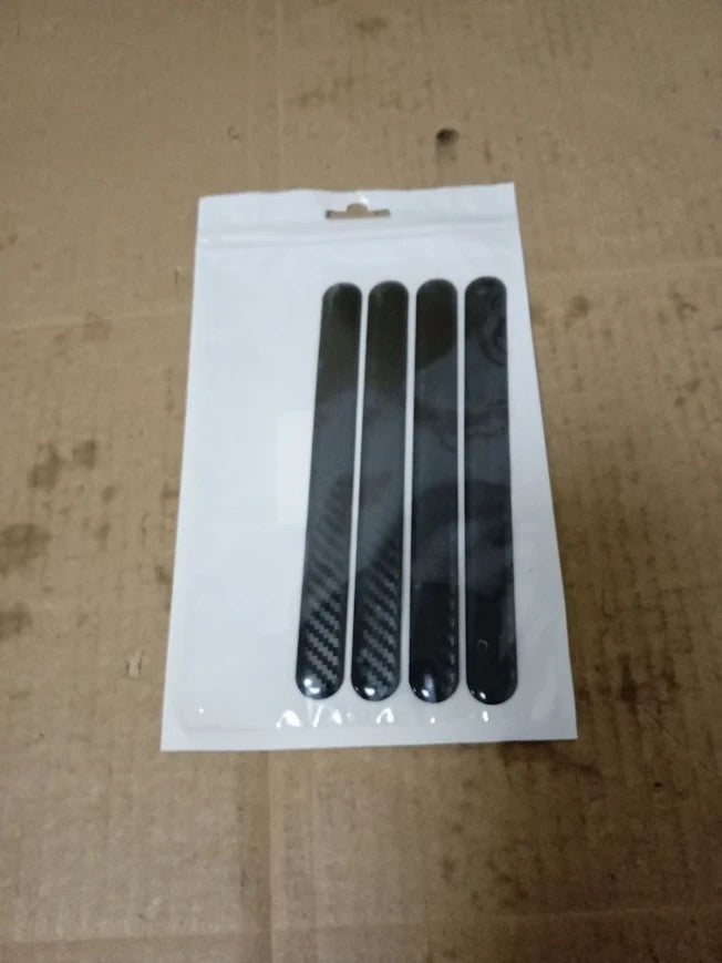 Universal Carbon Fibre Look Car Door Protector Strips Anti Collision Guards New
