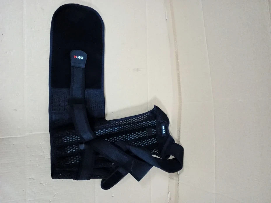 HLGO Posture Corrector Back Brace Adjustable Spine Support Black Large New