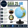 Tecnodidattica GAIA 25 AR Light Up Rotating Globe Augmented Reality Kids Design