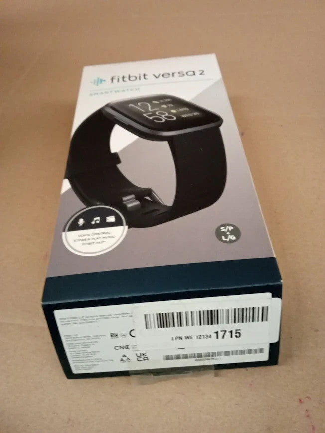 Fitbit Versa 2 Health Fitness Smartwatch Voice Control Sleep Score Music Black