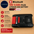 Einhell 18V 4.0Ah Plus Lithium Ion Battery Power X Change 2nd Generation Tool