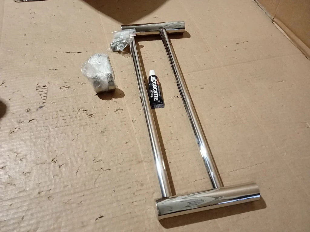 40cm/15.75in Double Towel Rail Bathroom SUS 304 Stainless Steel Wall Mounted New