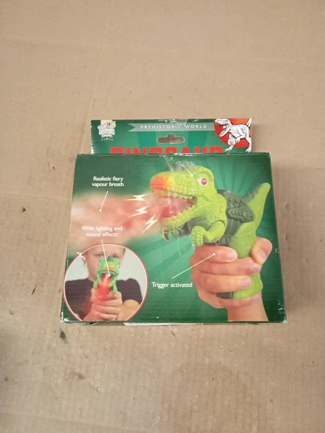 Funtime Gifts Fiery Breath Dinosaur Toy Roaring Realistic Sound Effects Green