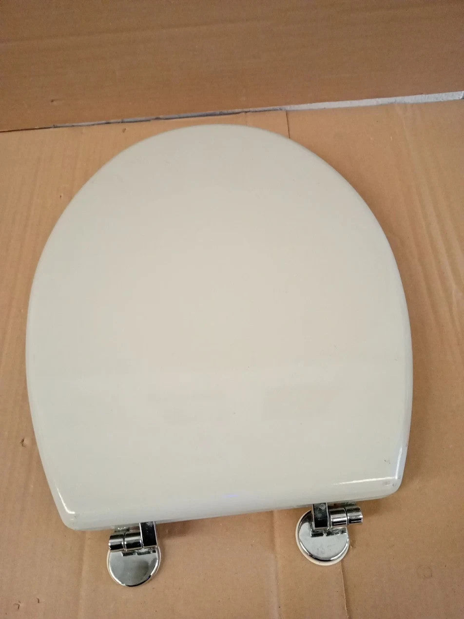Argos Home Shell Moulded Wood Toilet Seat Adjustable 41.9x37.2x6.2cm