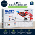 Nafonru Shooting Games Kids 3 In 1 Bean Bag Toss Shooting Ring Toss Carnival 5+