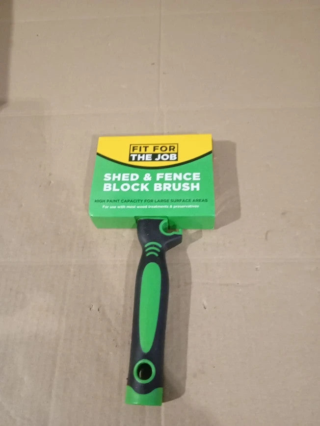 Fit For The Job 4in Large Capacity Shed Fence Block Brush Rapid Painting New