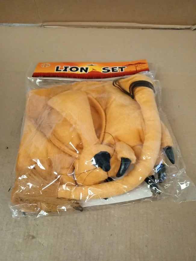 Bristol Novelty DS138 Lion Costume Accessory Set One Size Brown New