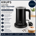 Krups Electric Milk Frother One Touch Control Hot Cold Foam Non Stick 15x20.5cm