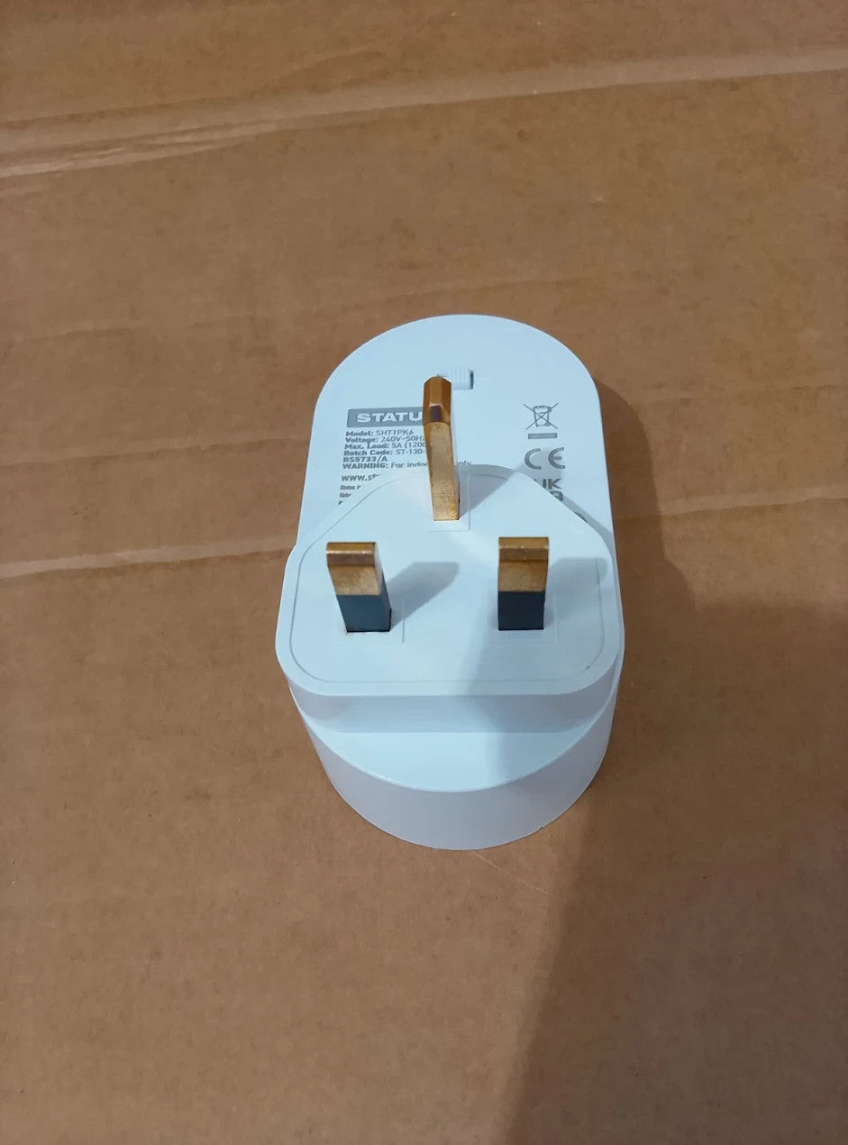 STATUS SHT1PK6 Dusk Dawn Sensor Timer Switch Daylight Sensor Switch White Plug