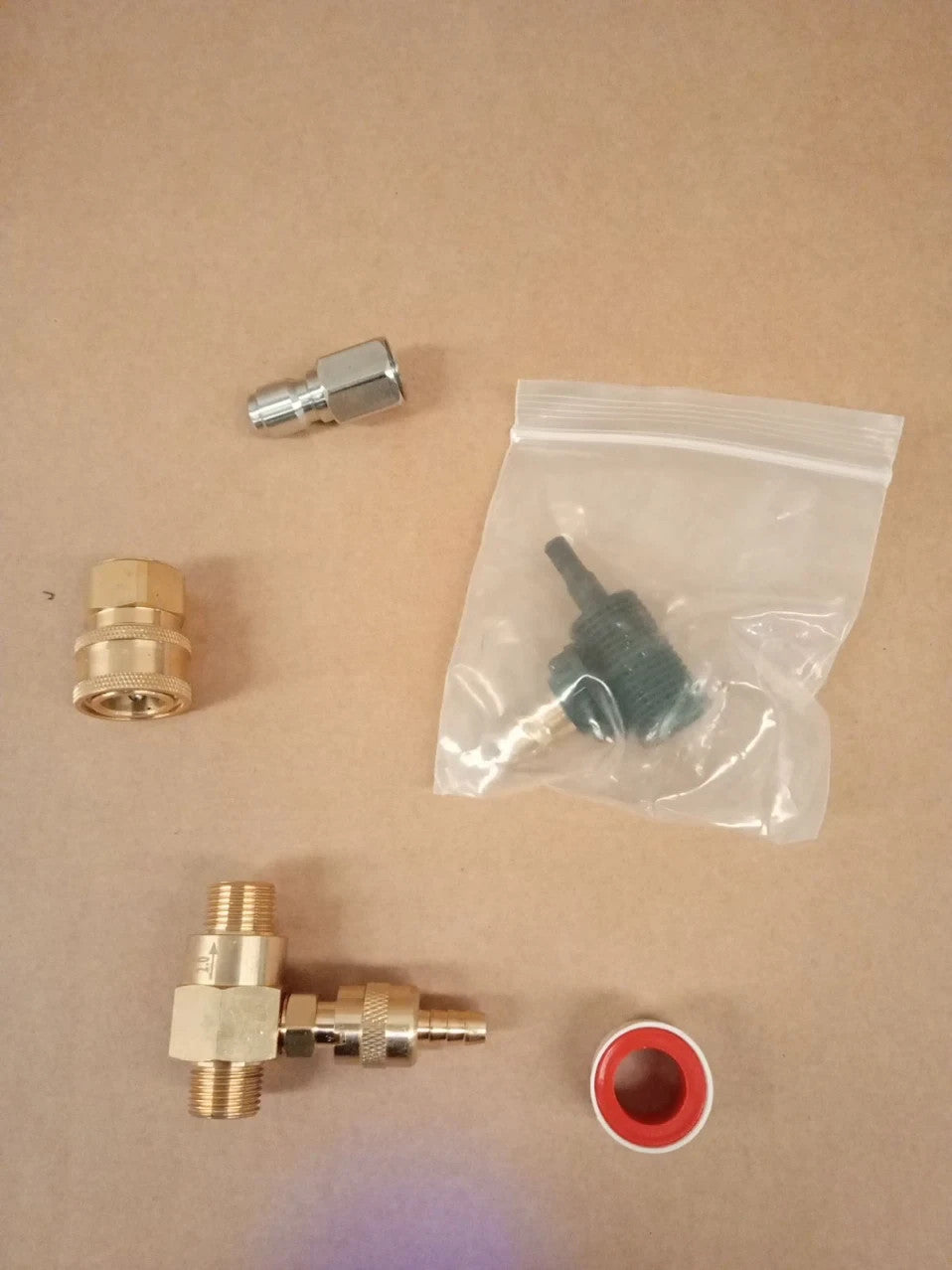 Adjustable Chemical Injector Brass Stainless Steel 9.8ft Tube 5000PSI Cleaning